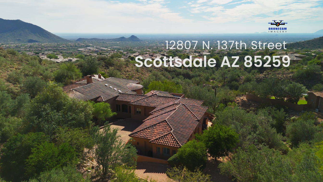 Aerial View of a Luxury Home in Scottsdale