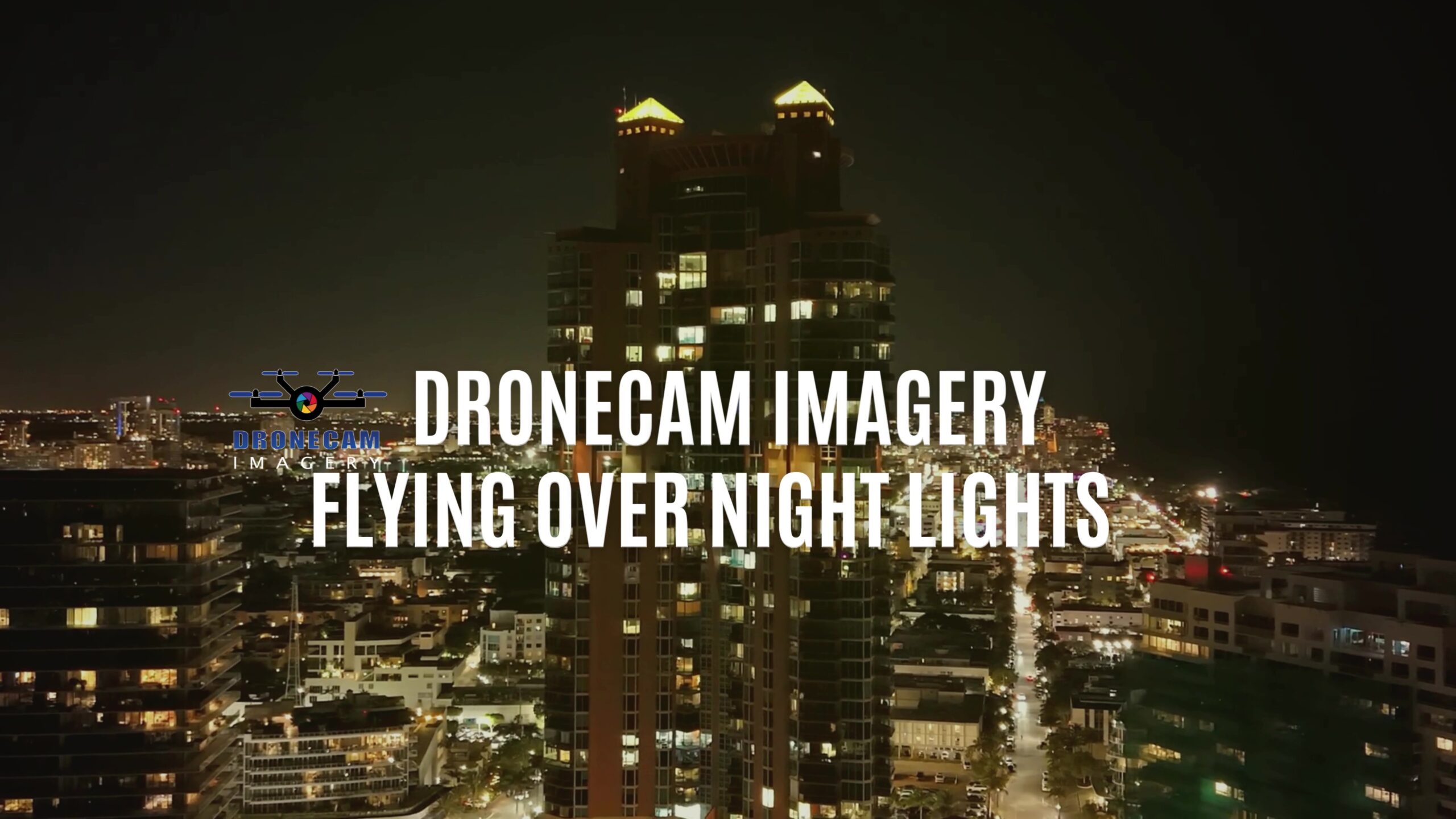 Flying Over Night Lights